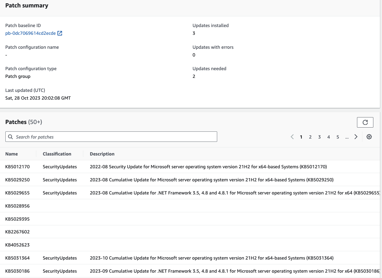 Vulnerability Scanning Solution- SSM patch baselines