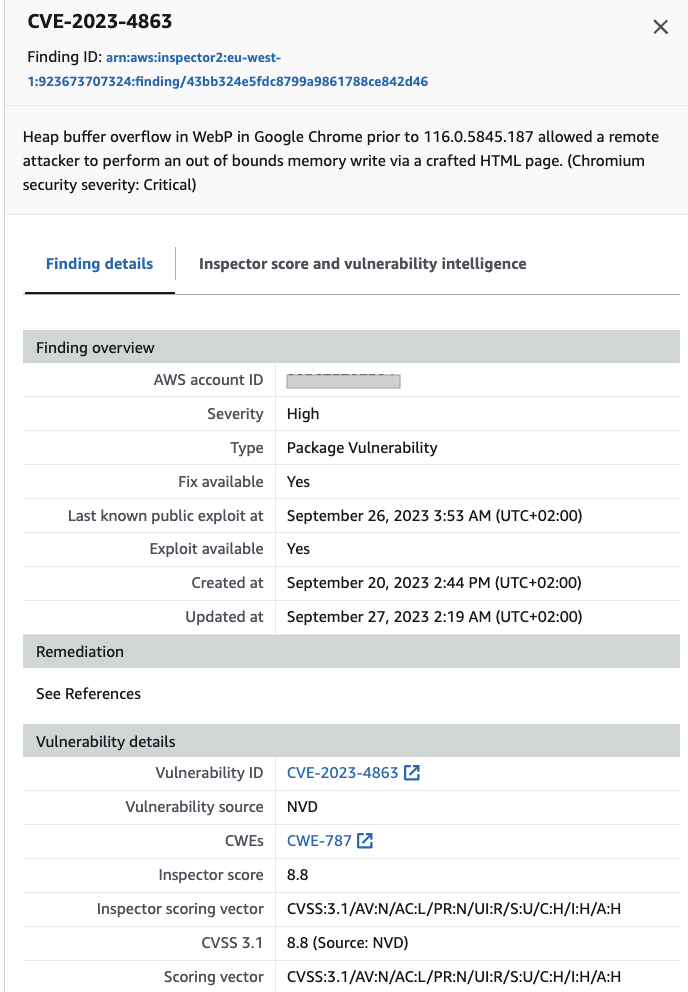 Vulnerability Scanning Solution - CVE-2023-4863