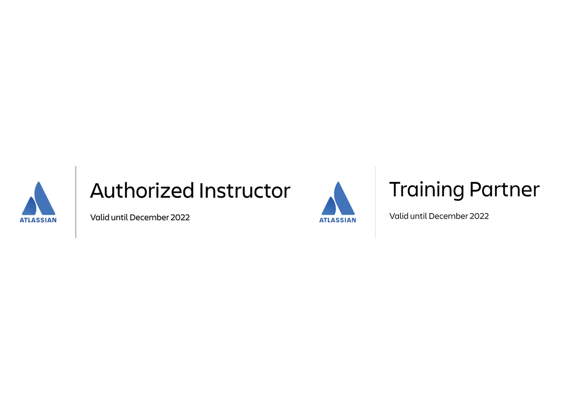 Atlassian-Partner Badge im Text
