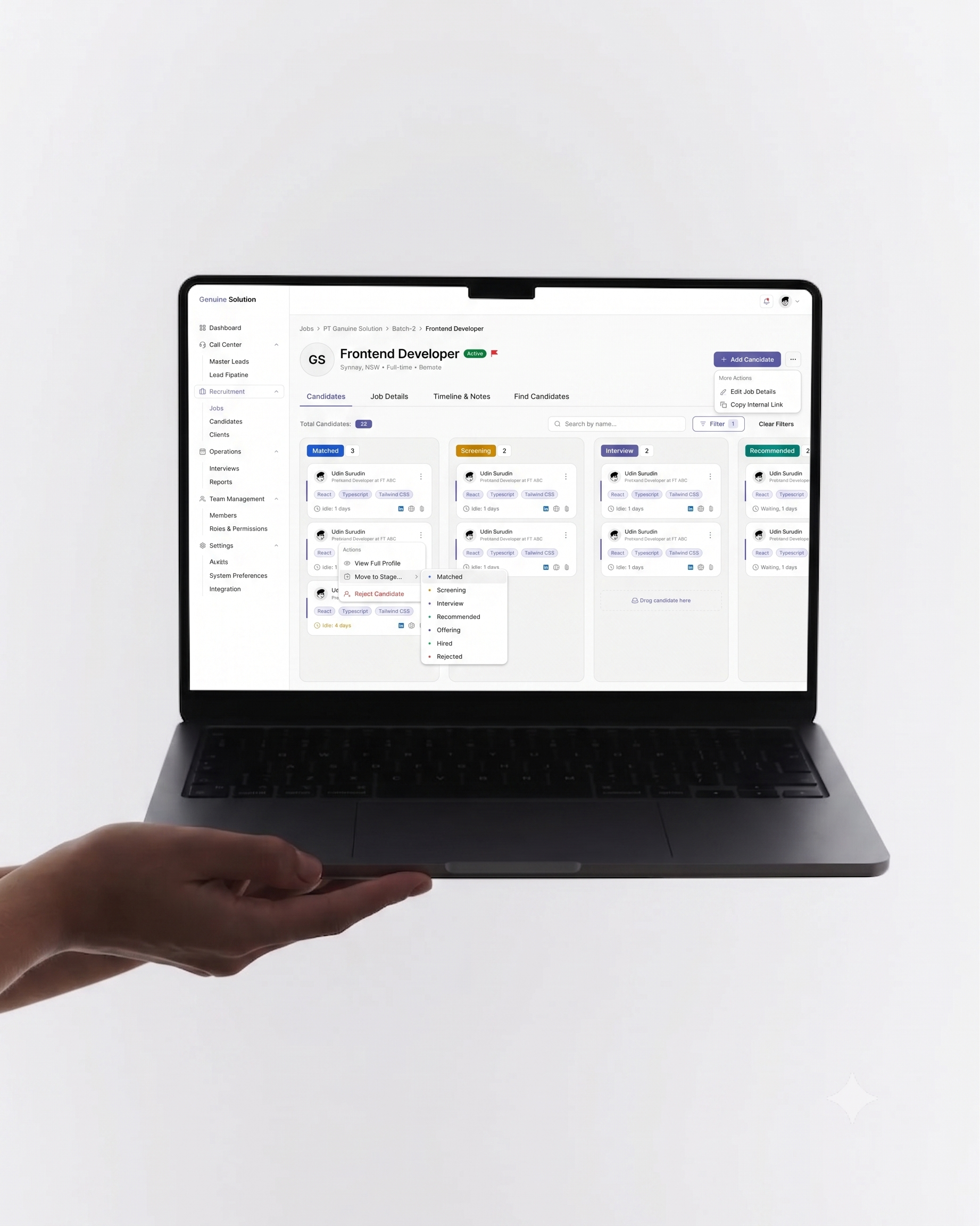 Genuine Solutions Recruitment Platform