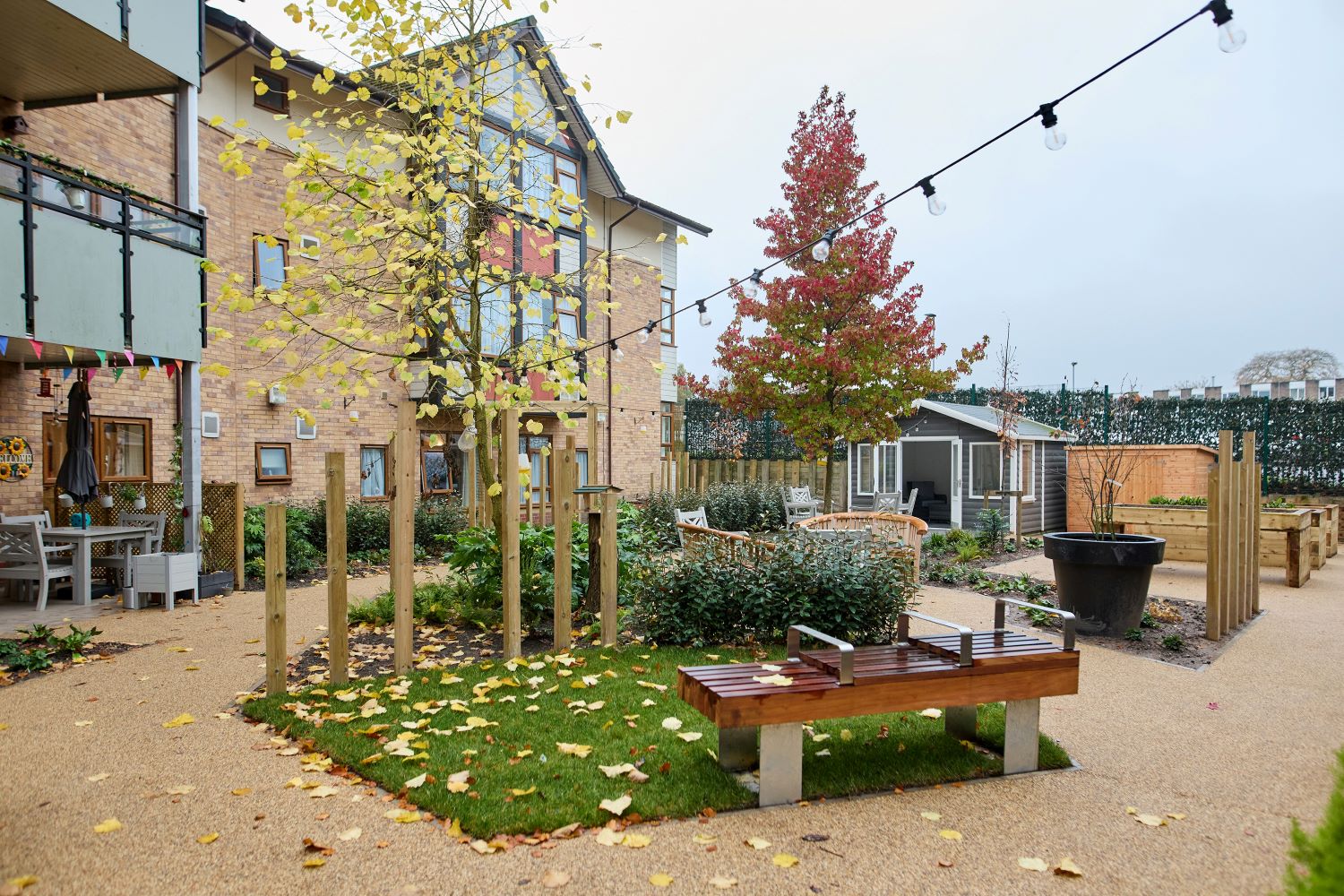 Asset - Photo 3. The newly created garden at Belong Macclesfield