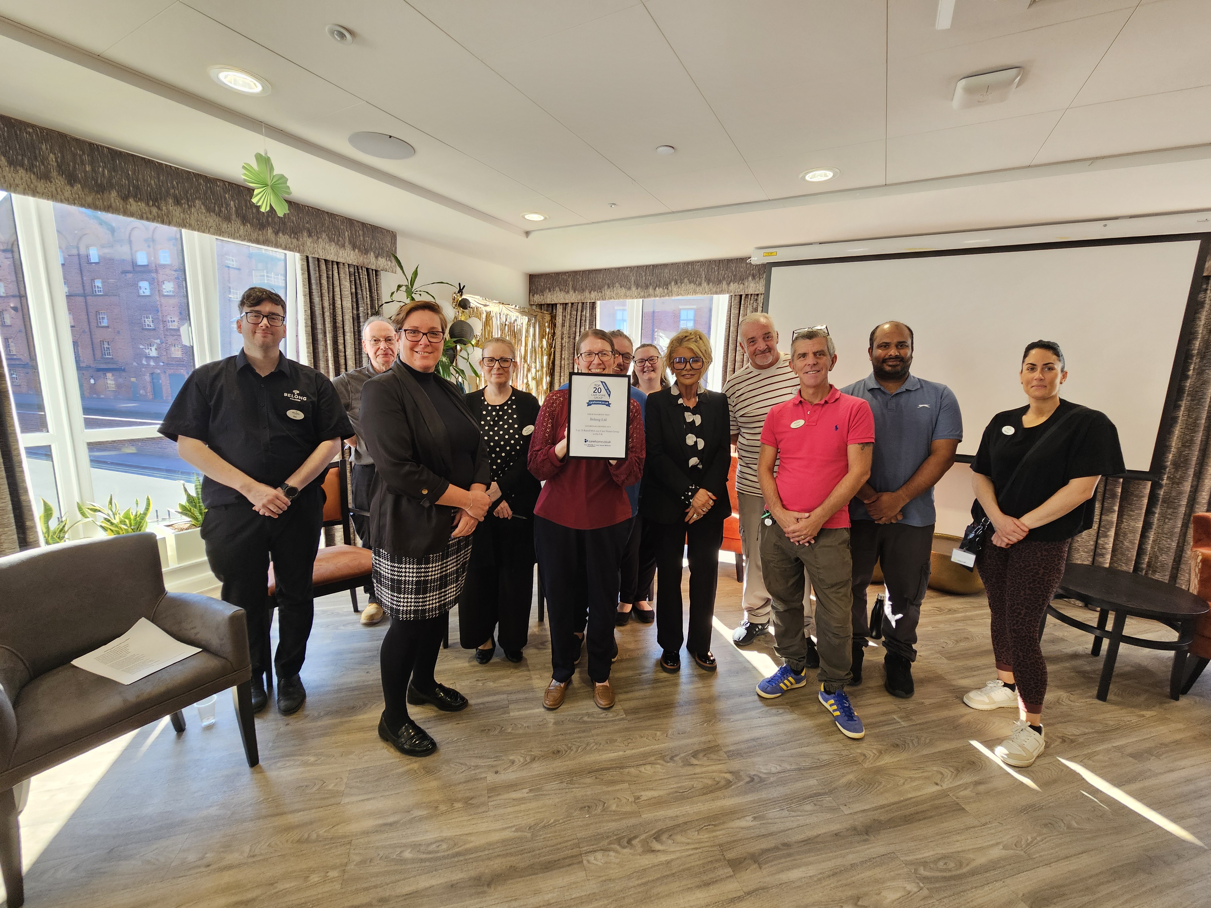 Asset - Belong Chester - Celebrating carehome.co.uk win jpg