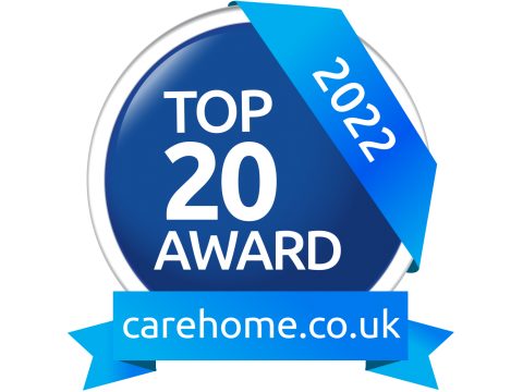 Top 20 Care Home 2022 Award