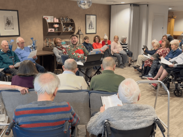 The Tomforte Community Choir raises the roof for seasonal festivities