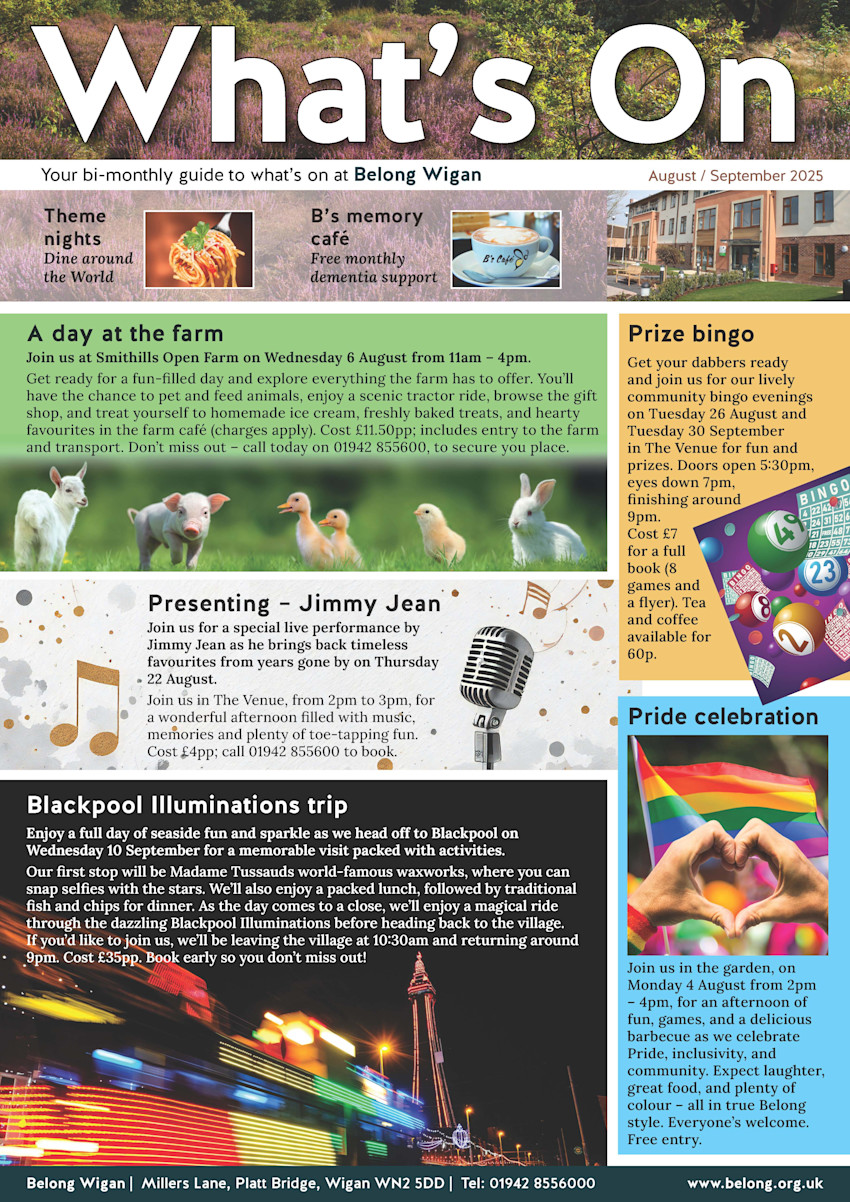 Asset - Belong Wigan - What's On August / September 2025 jpg