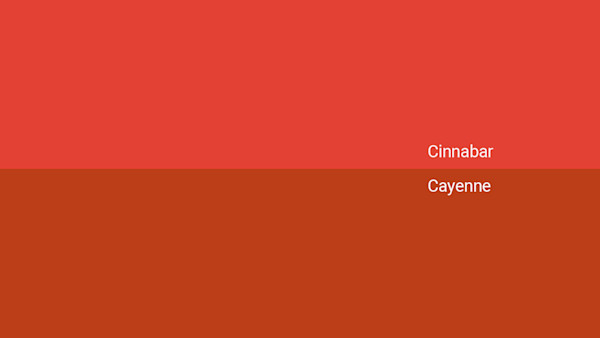 Cinnabar Color - Combinations, HEX Code - Shutterstock