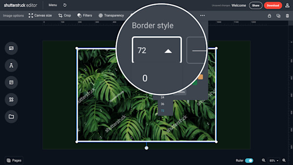 How to add an Image Border - Free Editor - Shutterstock