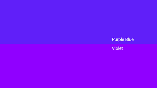 Mvule Color Μωβ Μπλε Χρώμα - Συνδυασμοί, Κωδικός HEX - Shutterstock