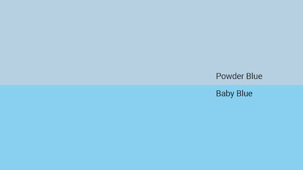 Powder Blue Color - Combinations, HEX Code - Shutterstock