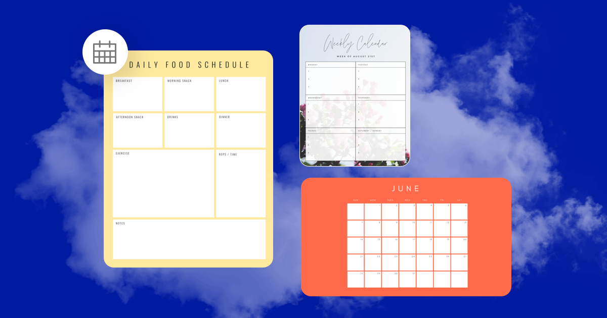 Templat Pembuat Kalender Gratis | Buat Kalender Online | Shutterstock