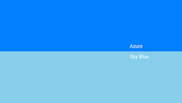 Azure Color - Combinaciones, Código HEX - Shutterstock
