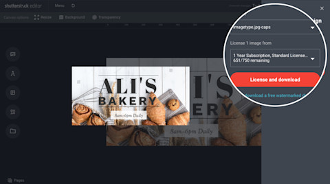 Create a Twitter post with the Free Editor - Shutterstock