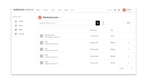 Shutterstock Enterprise 企業向けコンテンツプラットフォーム Shutterstock