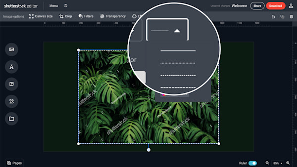 Add A Border How to add an Image Border - Free Editor - Shutterstock