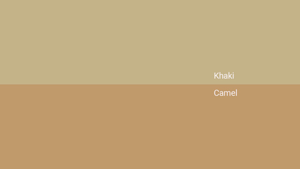 Khaki Color - Combinations, HEX Code - Shutterstock