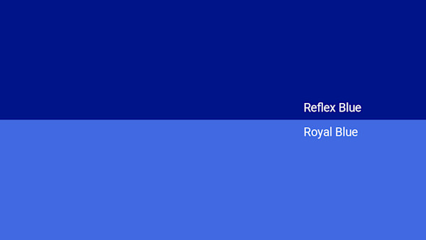 Reflex Blue Color - Combinations, HEX Code - Shutterstock