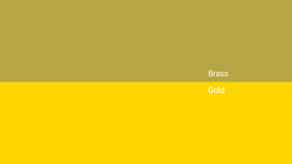Brass Color - Combinations, HEX Code - Shutterstock