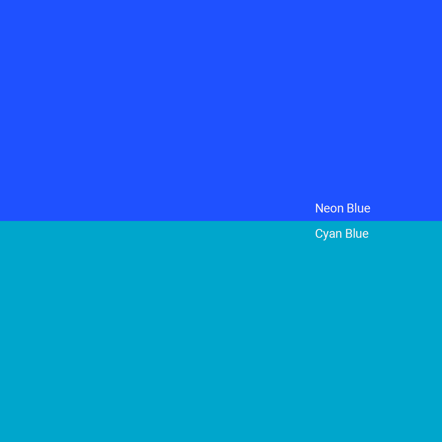 Bright Neon Blue Color