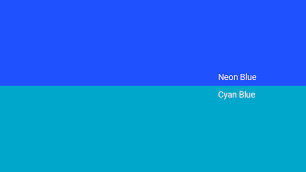 Neon Blue Color - Combinations, HEX Code - Shutterstock