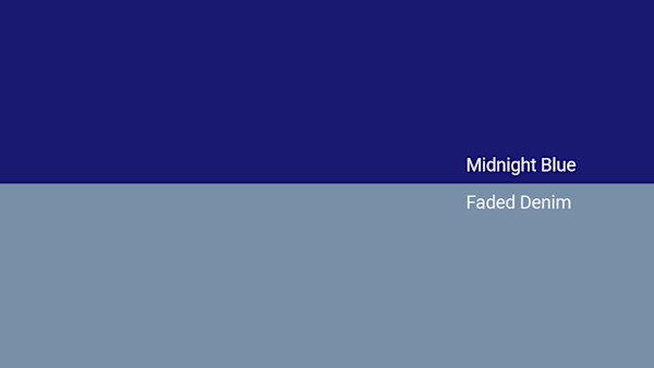 Midnight Blue Color Chart