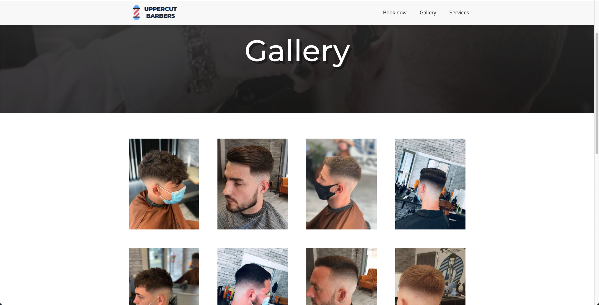 Uppercut Barbers Ryde - Desktop - Gallery page