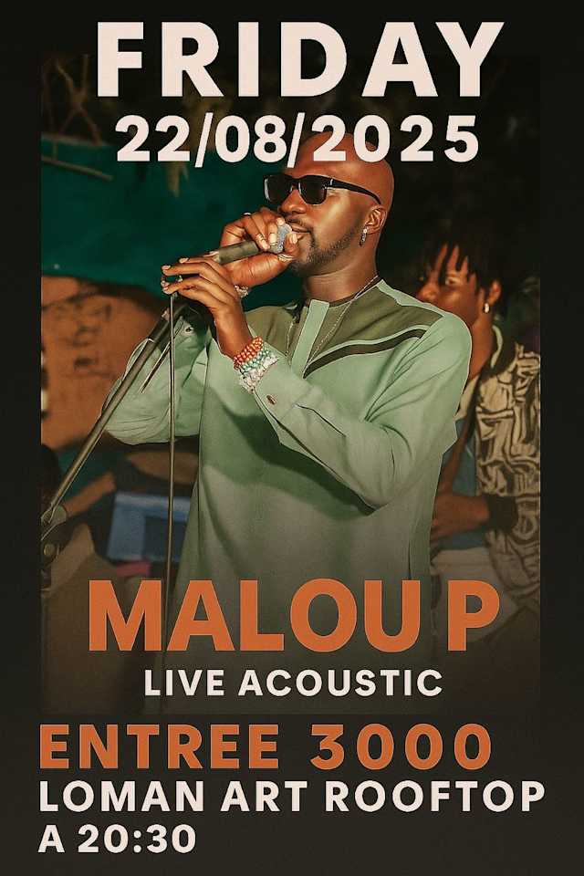 Malou Live: Rooftop Acoustic Show Poster