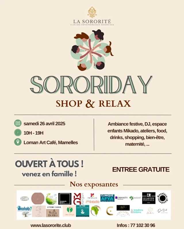 Sororiday Shop & Relax (Market) Poster