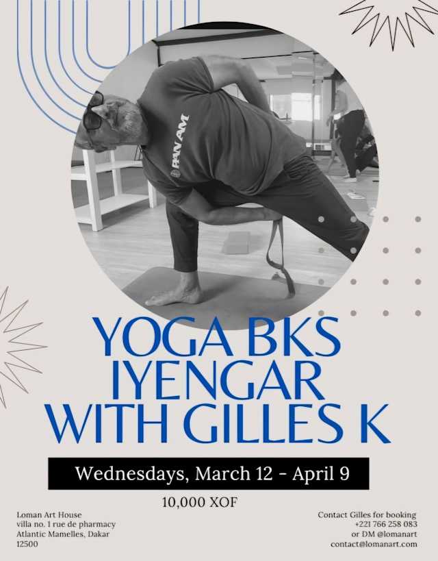 Yoga BKS Iyengar with Gilles K Poster