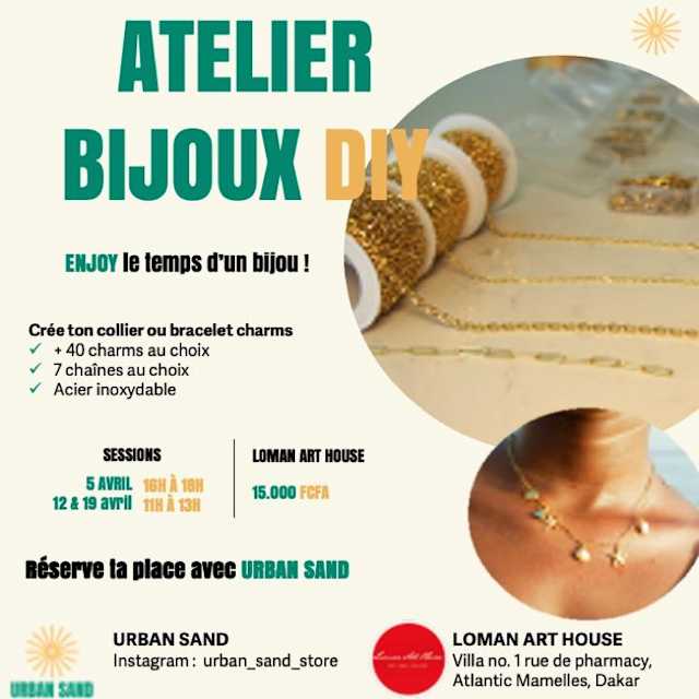 Urban Sand DIY Jewelery Workshop  Poster