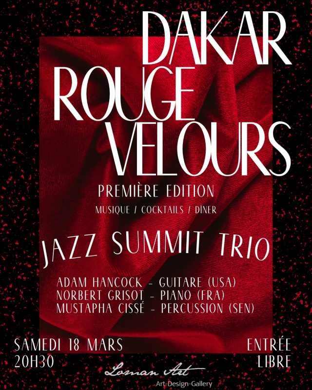 Dakar Rouge Velours #1 Concert  Poster