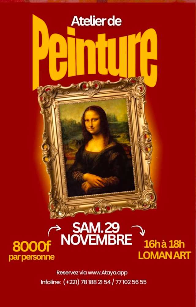 ATAYA x Loman Art: Painting Workshop Poster