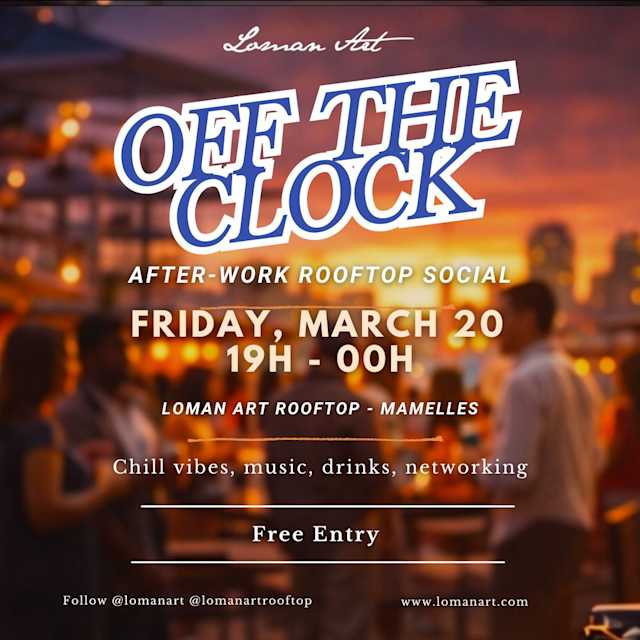 Off The Clock : After-Work Rooftop Social & Network  Poster