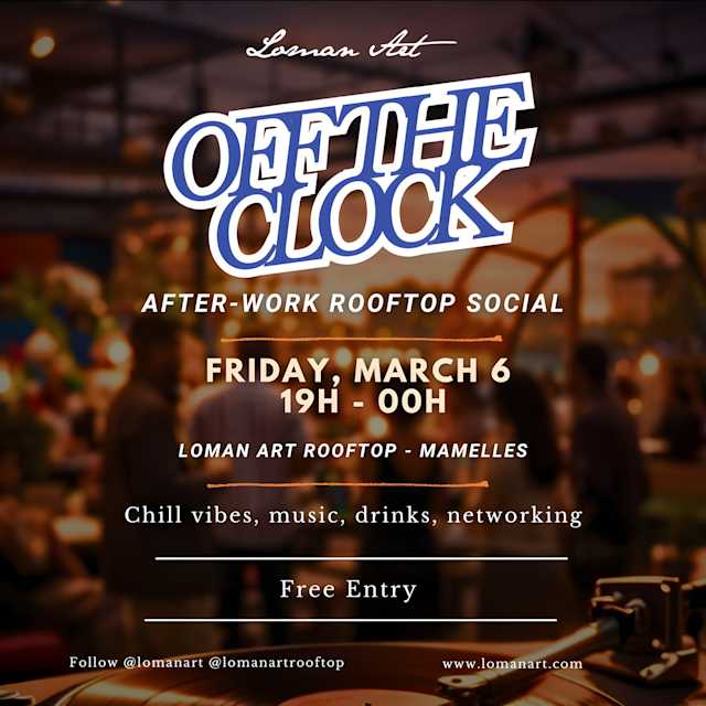 Off The Clock : After-Work Rooftop Social & Network Poster