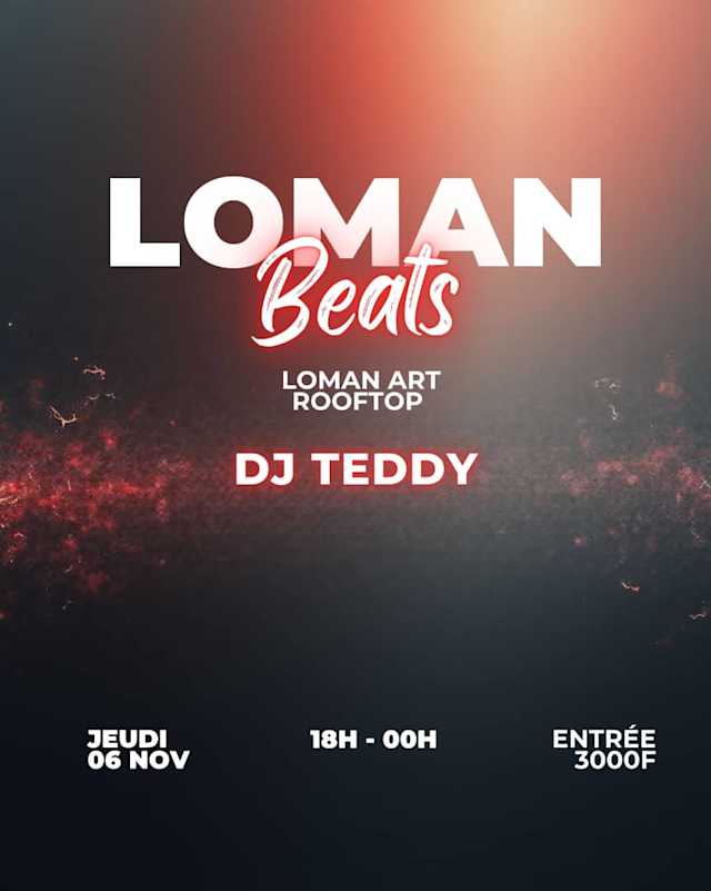 Loman Beats - Rooftop DJ Nights Poster