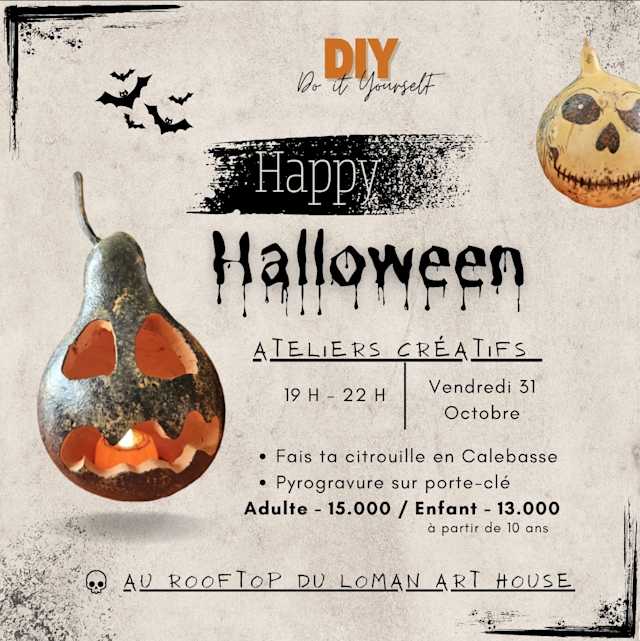 DIY Halloween Workshop Poster