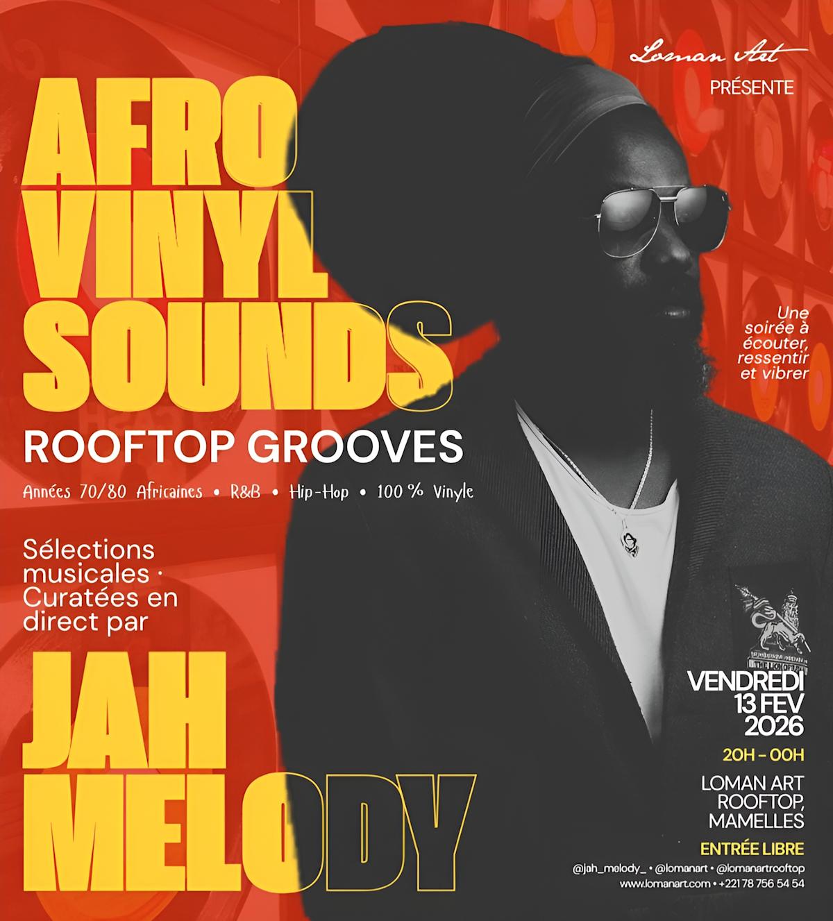 Afro Vinyl Sounds: Rooftop Grooves Live Selection by JAH MELODY 