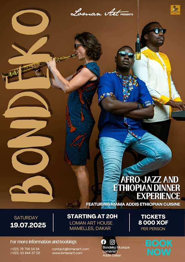 π· BONDEKO β Afro-Jazz & Ethiopian Dinner Experience Poster