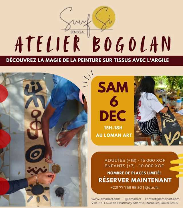 Atelier Bogolan — Textile Painting Workshop with SUUFSI  Poster