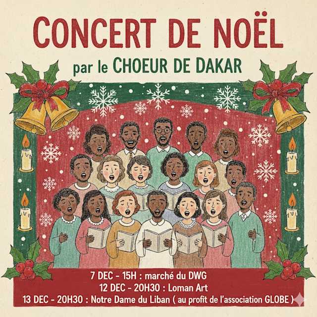 Christmas Concert – Dakar Choir Poster