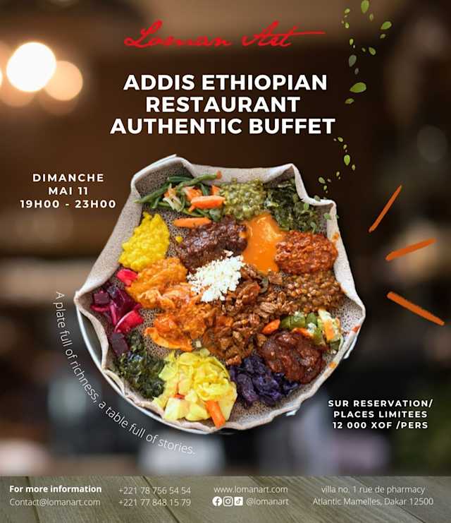Addis Ethiopian Restaurant Authentic Buffet Poster