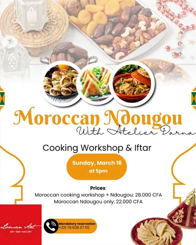 Atelier DARNA: Moroccan Cooking Workshop & Ndougou Poster