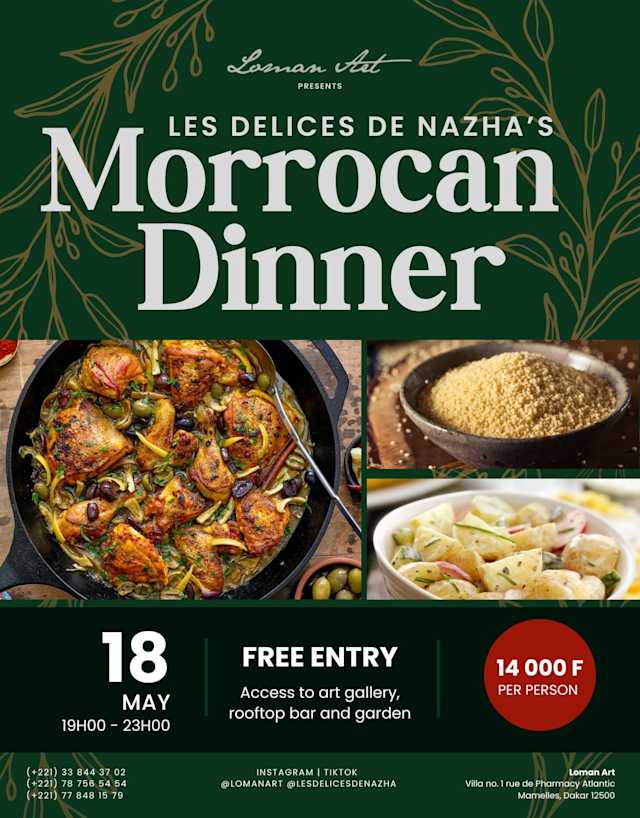Les Delices de Nazha: Morrocan Dinner  Poster