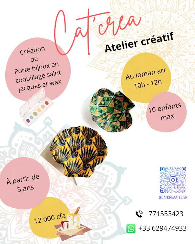 Cat'crea Kids Creative Workshop Poster