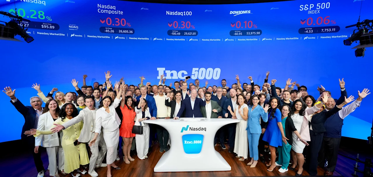 CEOs from the Inc 5000 ring the Nasdaq opening bell