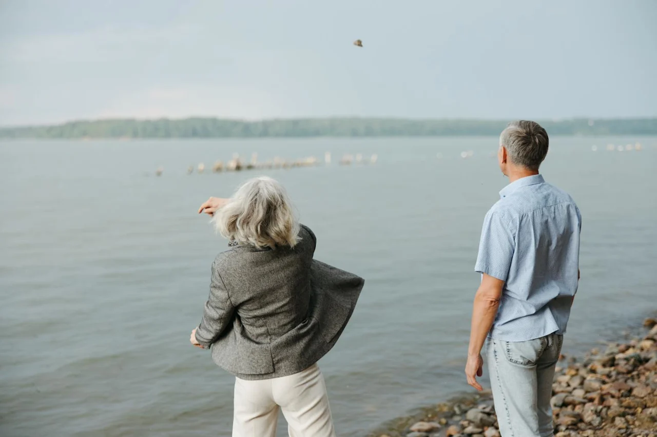 Couple skipping stones after learning about the different types of ancillary probate in California.