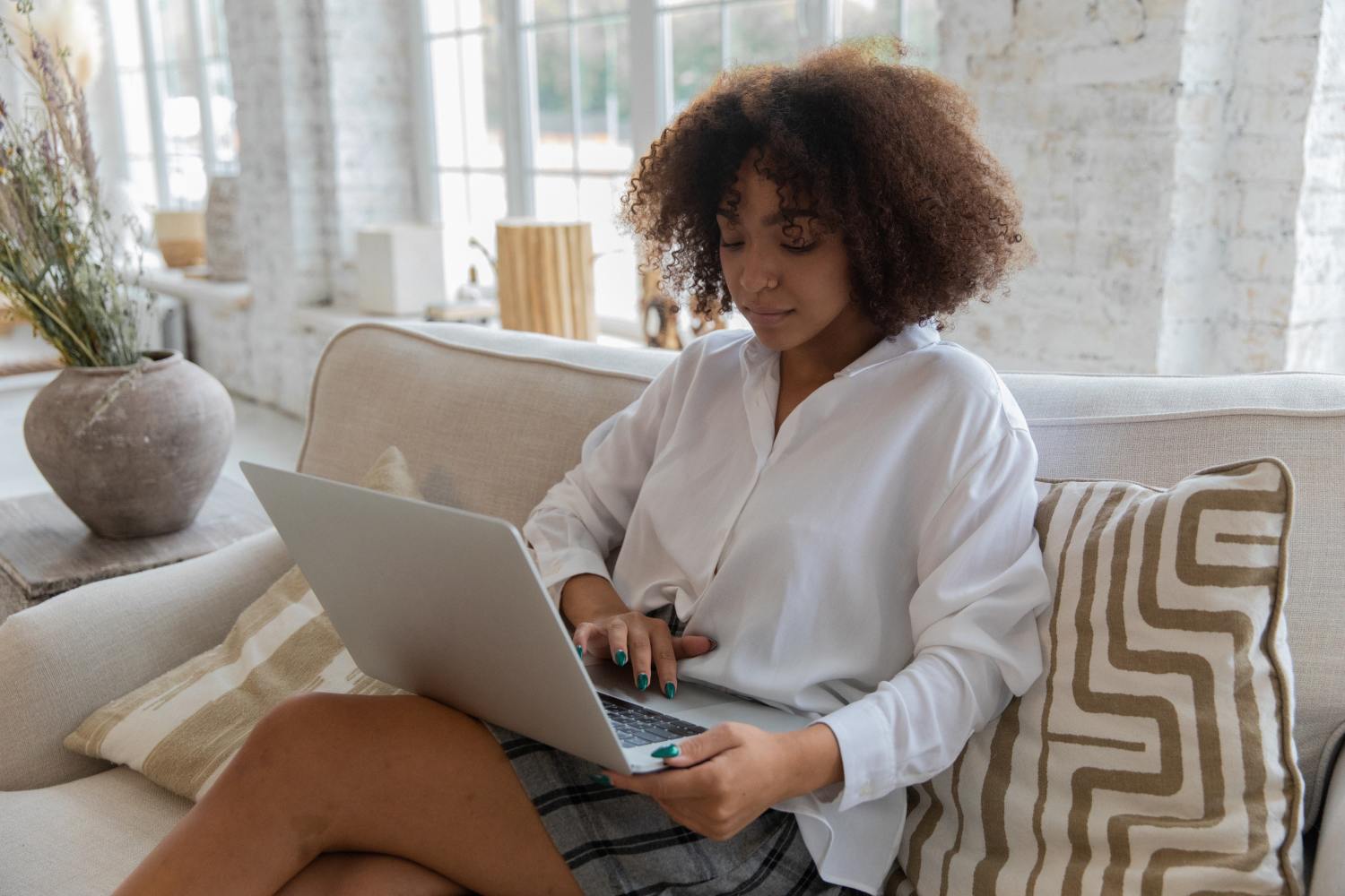 Woman researching Trusts and ring fencing assets in estate planning.