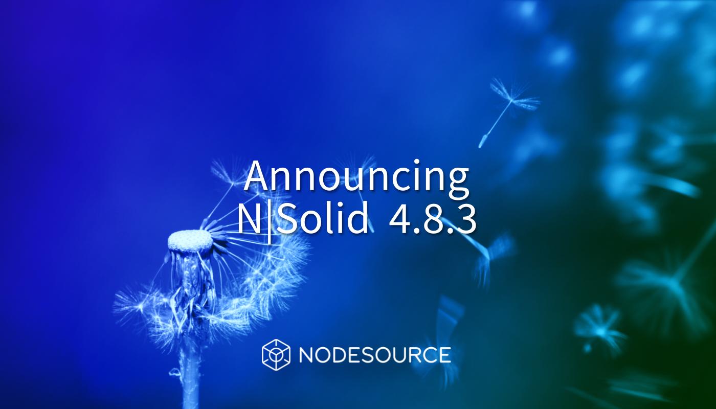 N|Solid v4.8.3 is now available