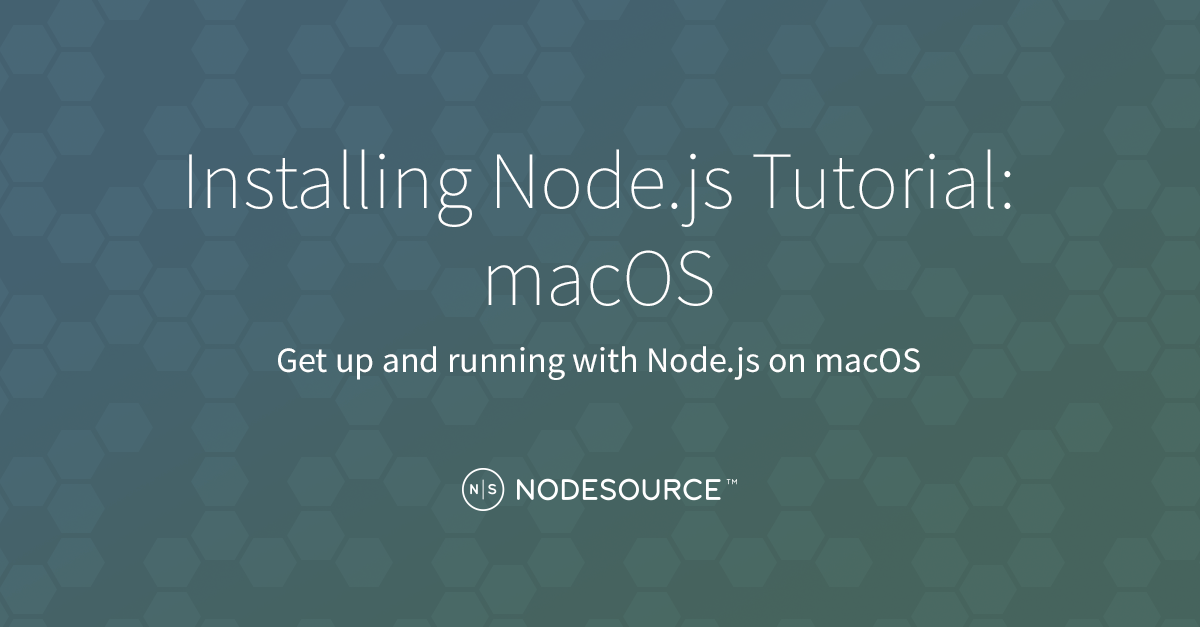 Osx Node Install