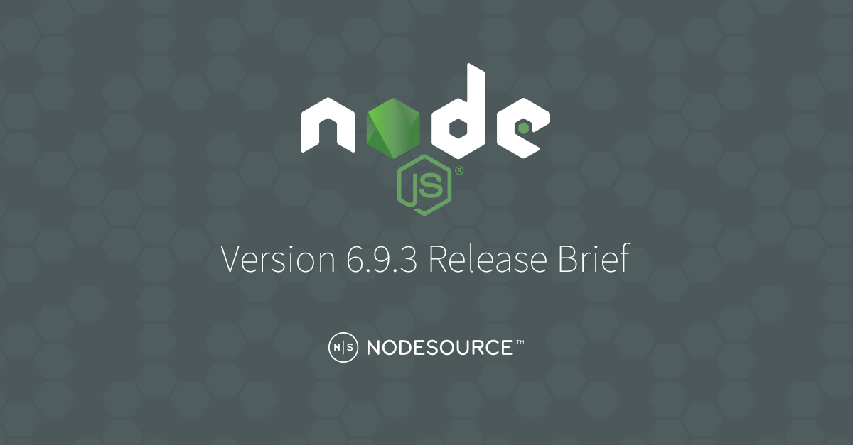 Node.js 6.9.3 Release Brief