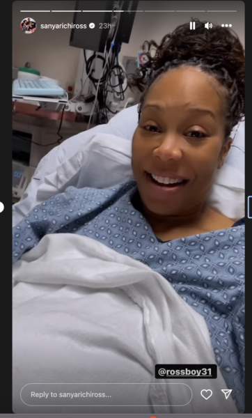 Sanya Richards-Ross Child Birth IG Story